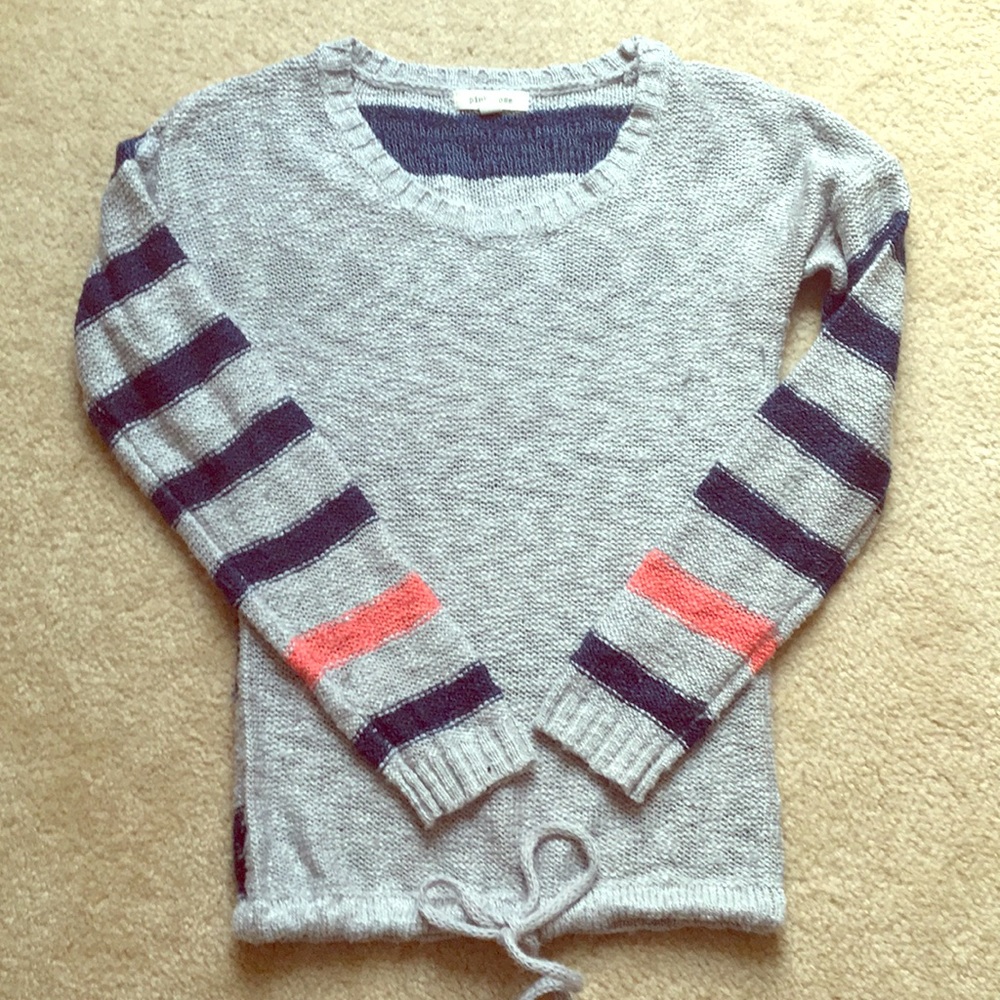 Striped knit sweater size small